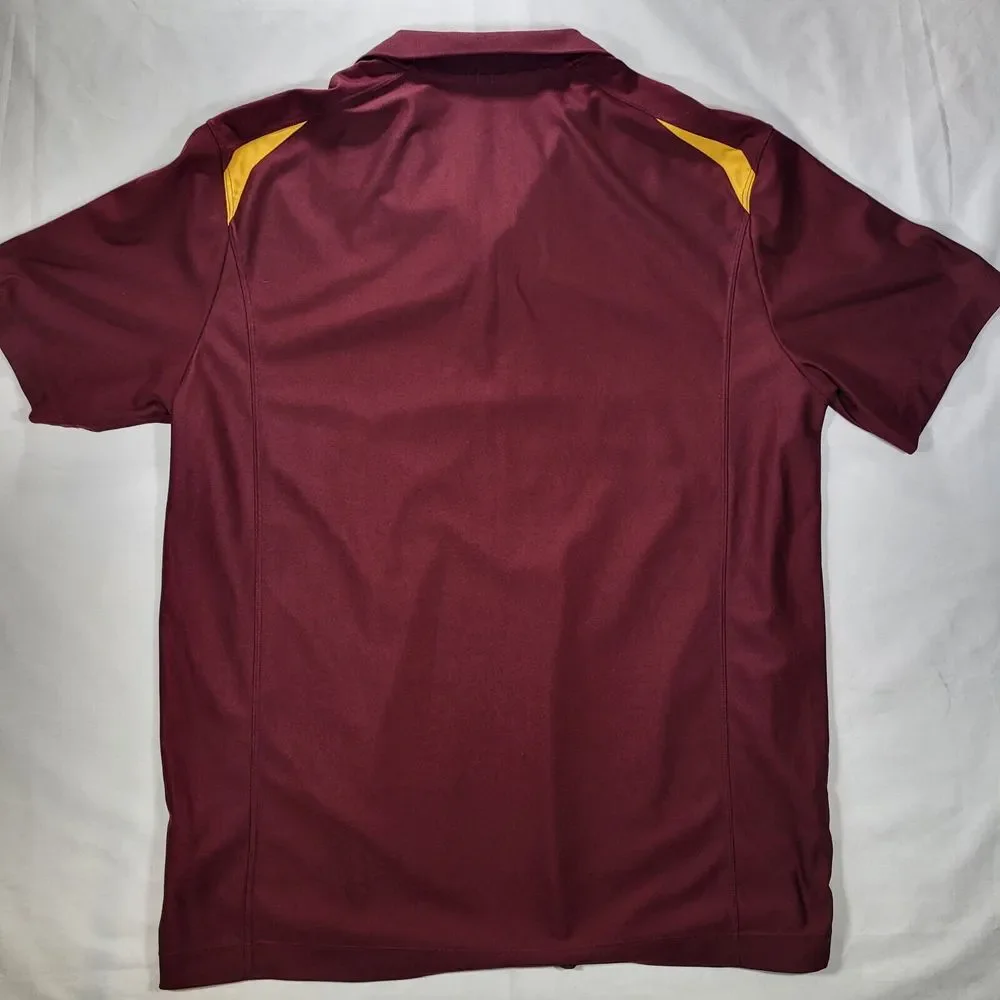 Minnesota Gophers Men's XL Nike Dri-Fit Maroon Polo Shirt Embroidered‎